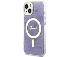 Dėklas GUESS GUHMP14MH4STU IPHONE 14 PLUS / 15 PLUS 6.7 "PURPLE / PURPLE HARDCASE 4G MAGSAFE