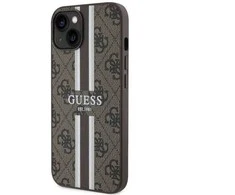 Dėklas GUESS GUHMP14MP4RPSW IPHONE 14 PLUS / 15 PLUS 6.7 "BROWN / BROWN HARDCASE 4G PRINTED STRIPES MAGSAFE