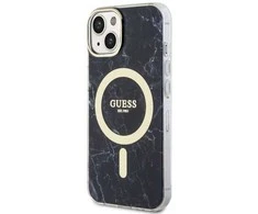 Dėklas GUESS GUHMP14MPCUMAK IPHONE 14 PLUS / 15 PLUS 6.7 "Juodas / Juodas HARDCASE MARBLE MAGSAFE