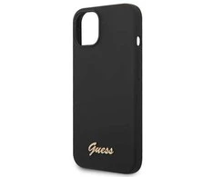 Dėklas GUESS GUHCP14MSLSMK IPHONE 14 PLUS / 15 PLUS 6.7 "Juodas / Juodas HARD CASE SILICONE VINTAGE GOLD LOGO