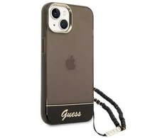 Dėklas GUESS GUHCP14MHGCOHK IPHONE 14 PLUS / 15 PLUS 6.7 "Juodas / Juodas HARDCASE TRANSLUENT PEARL STAP