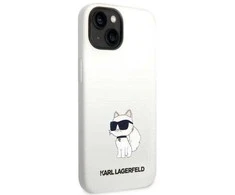 Karl Lagerfeld KLHMP14MSNCHBCH Apple iPhone 14 Plus /15 Plus 6,7″ kietas dėklasbaltos spalvos Silicone Choupette MagSafe