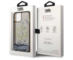 Karl Lagerfeld KLHCP14MLCRSGRK Apple iPhone 14Plus / 15 Plus 6,7″ juodos spalvos kietas dėklas Liquid Glitter RSG