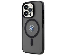 Dėklas BMW BMHMP14LDSLK Apple iPhone 14 Pro 6.1″ juodos spalvos kietas dėklas Signature MagSafe