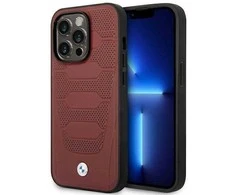Apple iPhone 14 Pro BMW odinis dėklas Seats Pattern MagSafe MagSafe (BMHMP14L22RPSR) burgundy