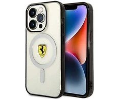 Ferrari FEHMP14LURKT Apple iPhone 14 Pro 6,1″ skaidrus kietas dėklas Outline Magsafe