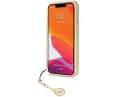 Guess GUHCP14LGF4GGR Apple iPhone 14 Pro 6,1″ pilkas kietas dėklas 4G Charms Collection