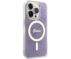 Dėklas GUESS GUHMP14LH4STU IPHONE 14 PRO 6.1 "PURPLE/PURPLE HARDCASE 4G MAGSAFE