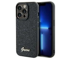 Apple iPhone 14 Pro Guess dėklas Disco Metal Script (GUHCP14LPMSDGSK) juodos spalvos