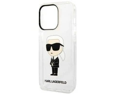 Apple iPhone 14 Pro Karl Lagerfeld dėklas IML NFT Ikonik (KLHCP14LHNIKTCT) skaidrus