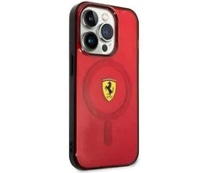 Ferrari FEHMP14XURKR Apple iPhone 14 Pro Max 6.7″ red kietas dėklas Translucent Magsafe
