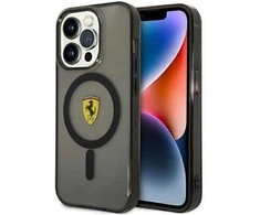 Ferrari FEHMP14XURKK Apple iPhone 14 Pro Max 6.7″ juodos spalvos kietas dėklas Translucent Magsafe