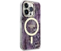 Dėklas GUESS GUHMP14XHLEOPWP IPHONE 14 PRO MAX 6.7 "Rožinis/Rožinis HARDCASE LEOPARD MAGSAFE