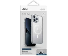 UNIQ Combat Dėklas Apple iPhone 14 Pro Max 6,7" Magclick Charging satino skaidrus