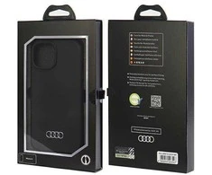 Apple iPhone 15 Audi silikoninis dėklas (AU-LSRIP15-Q3/D1-BK) juodos spalvos