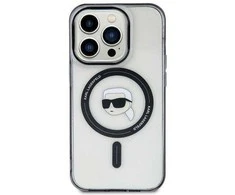 Apple iPhone 15 Karl Lagerfeld Hardcase IML Karl`s Head MagSafe (KLHMP15SHKHNOTK) dėklas telefonui skaidrus