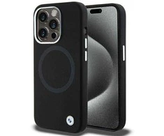 Dėklas BMW BMHMP15LSILBK2 Apple iPhone 15 Pro 6.1″ juodos spalvos Signature Liquid Silicone MagSafe