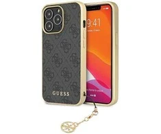 Dėklas Guess GUHCP15LGF4GGR iPhone 15 Pro 6.1" pilka/pilkas hardcase 4G Charms Collection
