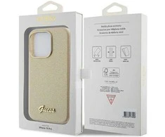 Dėklas GUESS GUHCP15LPGGGGMSD IPHONE 15 PRO 6.1 "GOLD/LIGHT GOLD HARDCASE GLITTER GLOSSY SCRIPT
