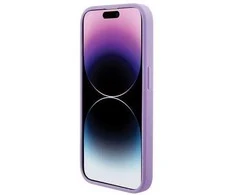 Dėklas GUESS GUHMP15LPSAHMCU IPHONE 15 PRO 6.1 "PURPLE/PURPLE HARDCASE SAFFIANO MAGSAFE