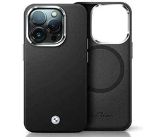 Dėklas BMW BMHMP15X23PUFWK Apple iPhone 15 Pro Max 6.7″ juodos spalvos Signature Wrapped Metal MagSafe