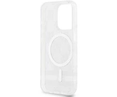 Apple iPhone 15 Pro Max DKNY dėklas IML Checkered Mono Pattern &amp; Printed Stripes MagSafe (DKHMP15XHCPTSK) juodos spalvos