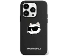 Apple iPhone 15 Pro Max Karl Lagerfeld dėklas Silicone Choupette Head (KLHMP15XSCHPPLK)