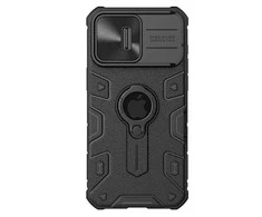 Nillkin CamShield Armor dėklas skirtas iPhone 15 Pro Max - juodos spalvos