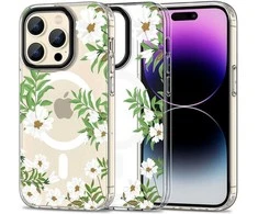 Apple iPhone 15 Pro Max Tech-Protect MagMood MagSafe Spring Daisy dėklas telefonui skaidrus