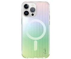 UNIQ Coehl Linear Apple iPhone 15 Pro Max dėklas 6.7" magnetiniu įkrovimu, opalinis, vaivorykštinis