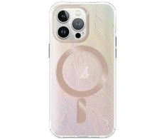 UNIQ Coehl Willow Apple iPhone 15 Pro Max dėklas 6.7" magnetiniu įkrovimu, opalinis, vaivorykštinis