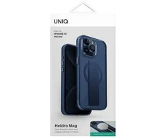 UNIQ Heldro Mag Apple iPhone 15 Pro Max 6.7″ Magclick Charging dėklas mėlynas ultramarine deep mėlynas