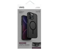 UNIQ dėklas LifePro Xtreme Apple iPhone 15 Pro Max 6.7" Magclick Charging pilkos spalvos