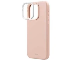 UNIQ dėklas Lino Hue Apple iPhone 15 Pro Max 6.7″ Magclick Charging blush rožinės spalvos