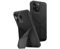Apple iPhone 15 Pro Max UNIQ Transforma Magclick Charging dėklas telefonui juodos spalvos