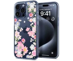 Dėklas Apple iPhone 15 Pro Spigen Liquid Crystal Blossom raštas