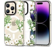 Apple iPhone 15 Pro Tech-Protect MagMood MagSafe Spring Daisy dėklas telefonui skaidrus
