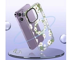 Apple iPhone 15 Pro Tech-Protect MagMood MagSafe Spring Daisy dėklas telefonui skaidrus