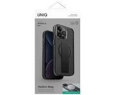 UNIQ Heldro Mag Apple iPhone 15 Pro 6.1″ Magclick Charging Dėklas juodos spalvos/Vapour Smoke