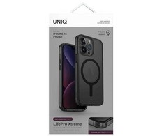 UNIQ dėklas LifePro Xtreme Apple iPhone 15 Pro 6.1" Magclick Charging pilkos spalvos