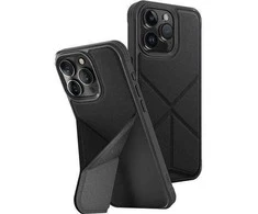 UNIQ dėklas Transforma Apple iPhone 15 Pro 6.1″ Magclick Charging ebony juodos spalvos