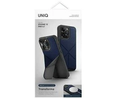 UNIQ dėklas Transforma Apple iPhone 15 Pro 6.1"Magclick Charging mėlynos spalvos