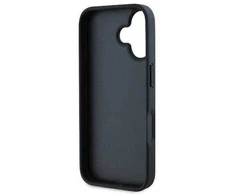 Karl Lagerfeld Monogram Karl &amp; Choupette Head Pin - dėklas skirtas Apple iPhone 16 juodas