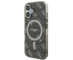 Guess GUHMP16MH4DTEW Apple iPhone 16 Plus 6.7″ rudos spalvos kietas dėklas IML 4G Background MagSafe