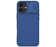 Apple iPhone 16 Plus Nillkin CamShield Pro dėklas telefonui mėlynos spalvos