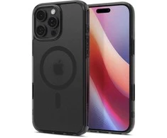 Apple iPhone 16 Pro Max Spigen Ultra Hybrid „T” Mag MagSafe Frost dėklas telefonui juodos spalvos
