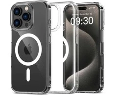 Apple iPhone 16 Pro Max Tech-Protect FlexAir Hybrid MagSafe Clear dėklas telefonui skaidrus
