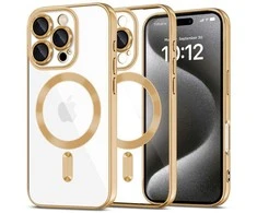 Apple iPhone 16 Pro Max Tech-Protect MagFlex MagSafe Shiny dėklas telefonui aukso spalvos