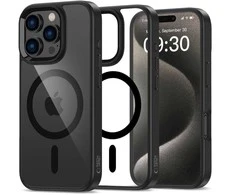 Apple iPhone 16 Pro Max Tech-Protect Magmat MagSafe Clear dėklas telefonui juodos spalvos