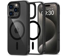 Apple iPhone 16 Pro Tech-Protect Magmat MagSafe Clear dėklas telefonui juodos spalvos